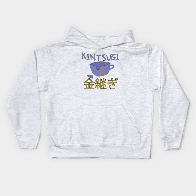 Kintsugi Kintsukuroi Kids Hoodie by DiegoCarvalho